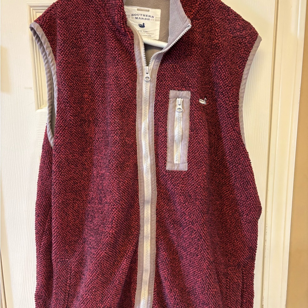 Southern Marsh Gray Fleece Vest